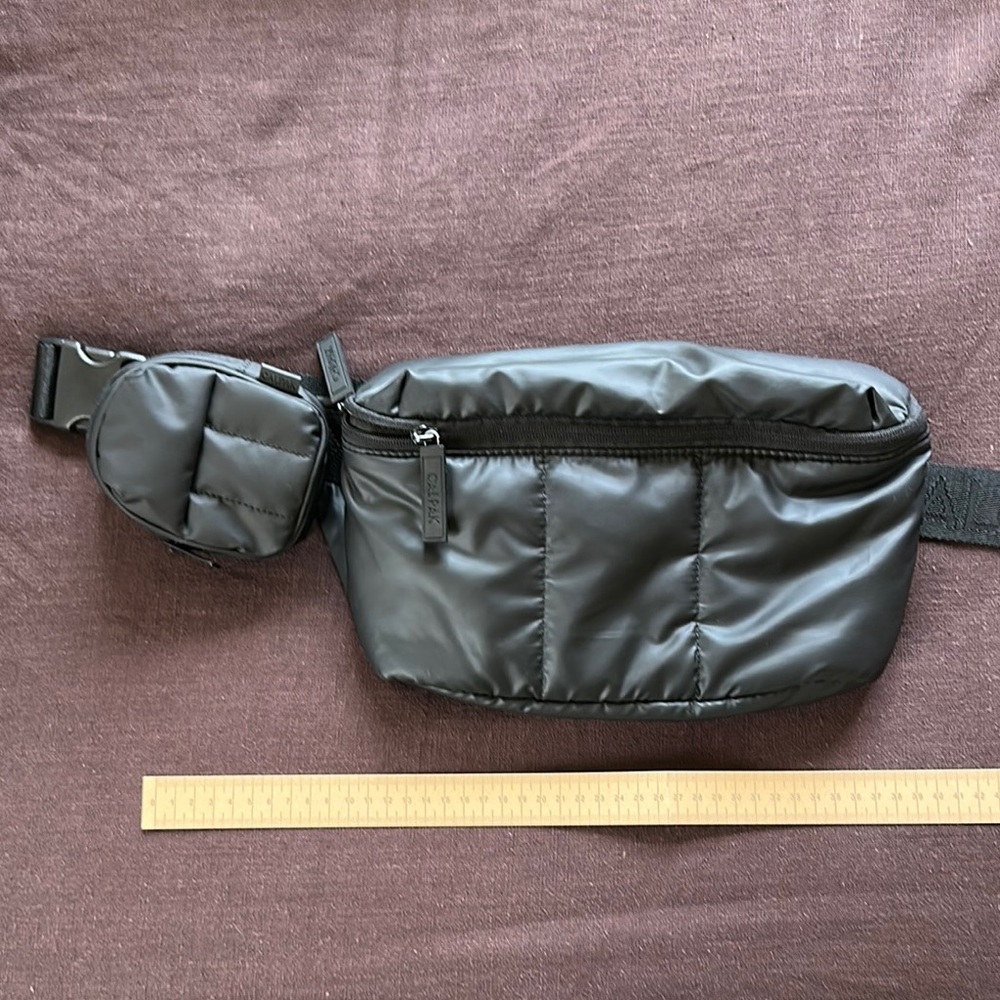 Calpak Black Crossbody Bag with Adjustable Straps